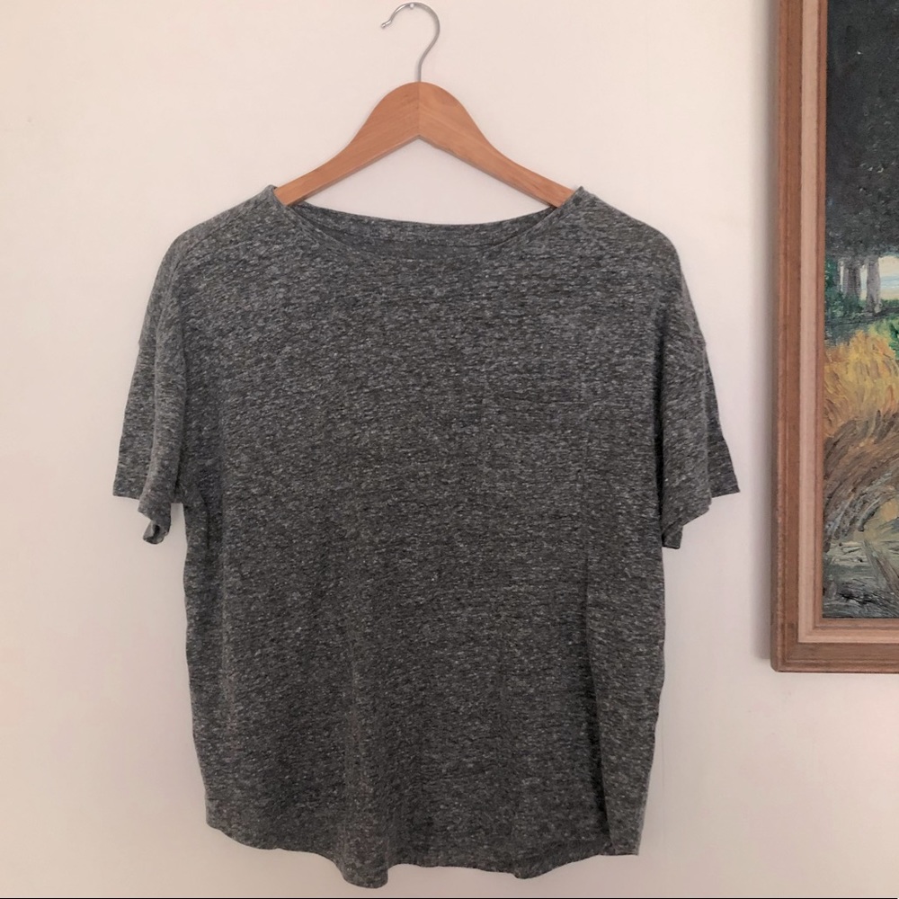 Old navy gray blend crop tee